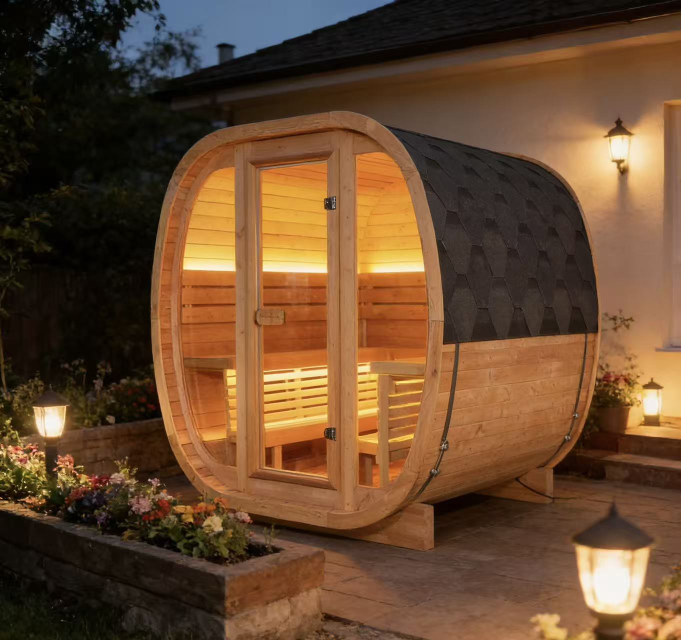 Spa Wellness Family - Sauna in Legno di Sequoia Artigianale