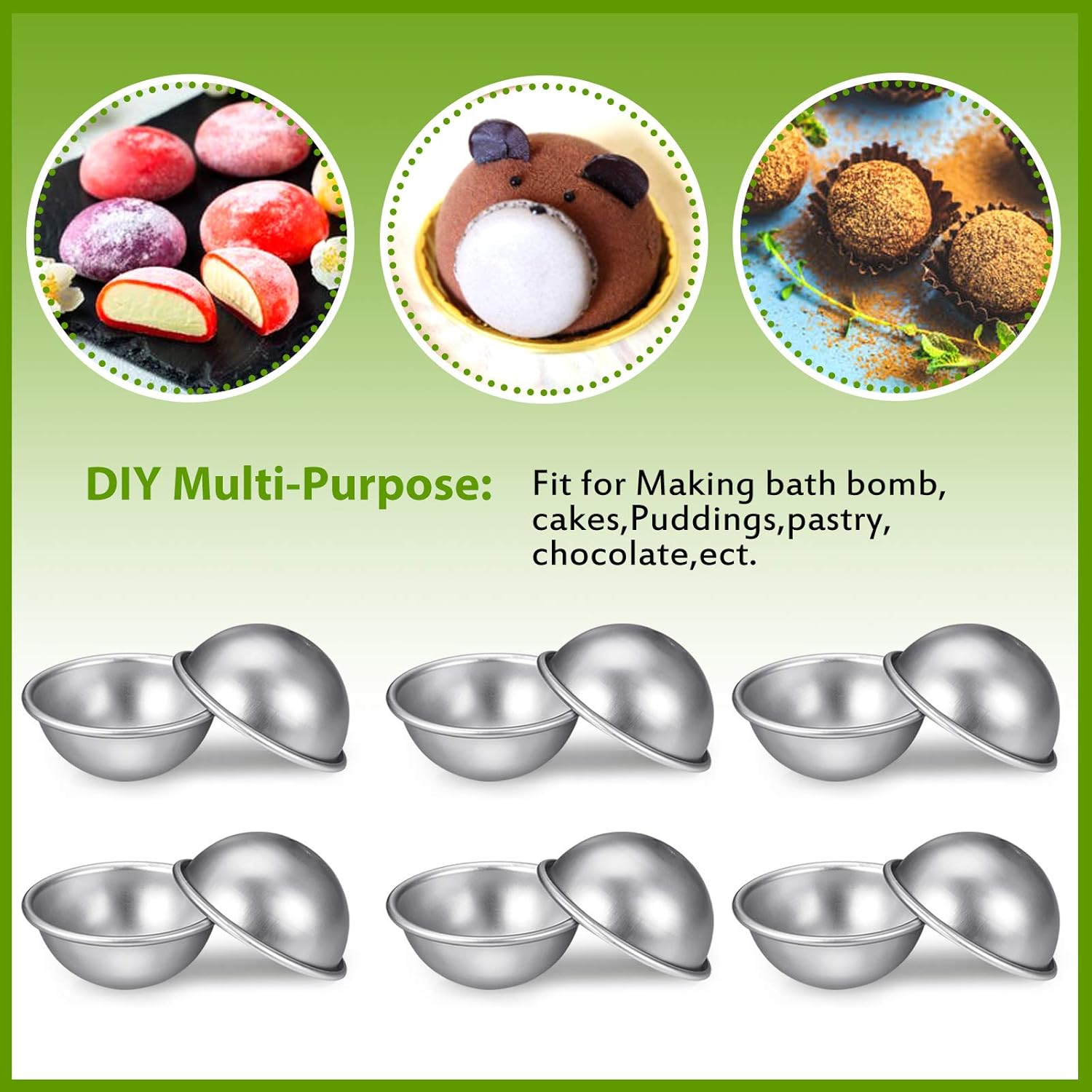200p Extra Large 8cm Diametro  - Bath Bomb Mold recensione e prezzo